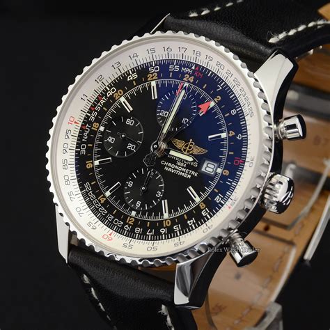 breitling navitimer world black|pre owned Breitling Navitimer world.